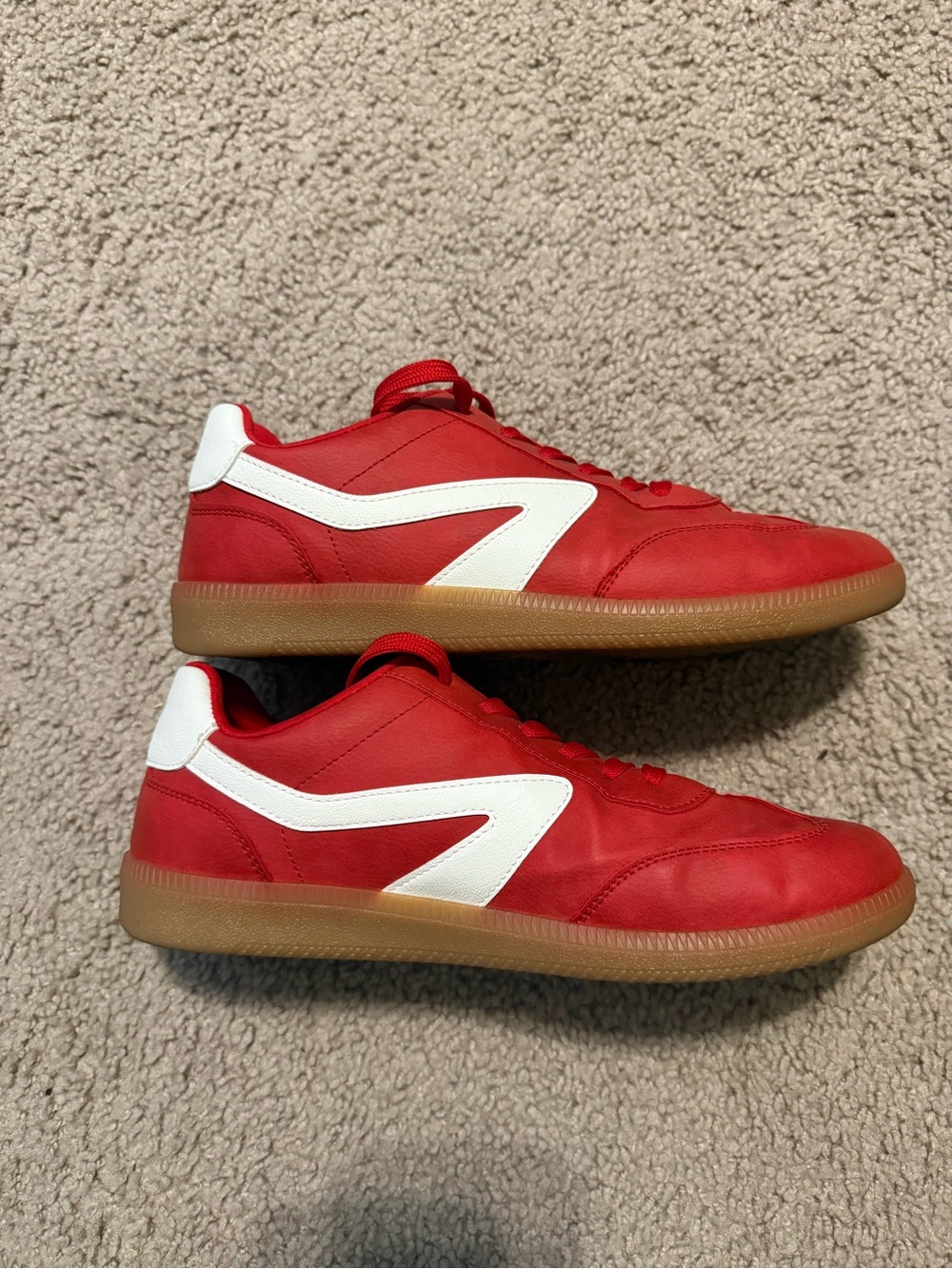 Dolce Vita Red Low-Top Sneaker with White Accent